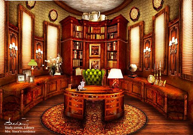 study corner (library)