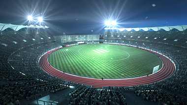 Stadium ,in India,at Kerala