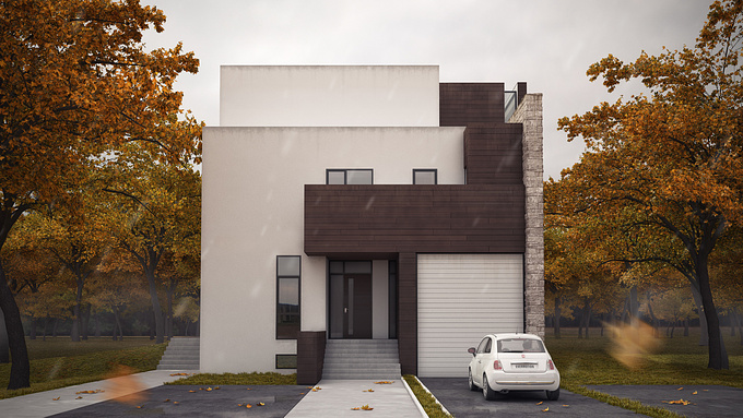 Teking
Hi everyone, this is a project I finished a few weeks ago with my colleagues. It is a  private house project in Niš, Serbia. Render and modeling was done by me. I didn't had much time, so this is the final product. C&C very welcome... :)
Cheers!