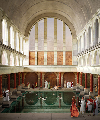 Roman Bath, Bath, UK