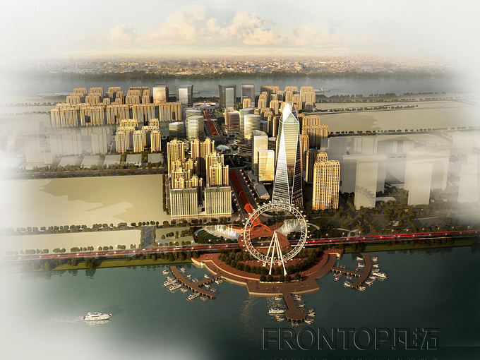 frontop - http://www.frontop.com/
ferris wheel and high-rise around the bay
 by frontop,China

3d max, vray , ps 

Services ranges from simple massing 3d modeling, architectural rendering, photomontage rendering  to  architectural animation, 3D walkthrough, 3D flythrough, 3D property commercial, architectural visualization and multimedia presentation video.