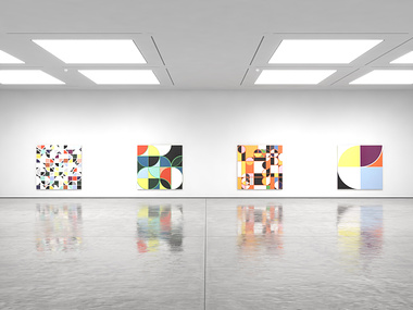 white cube gallery