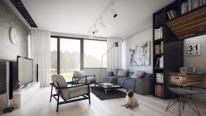 http://be.net/milan_stevanovic
Living room for apartment in Oslo, Norway