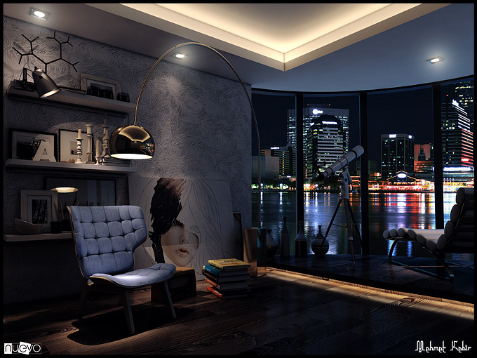 nuevo - http://www.nuevotasarim.com
Living Room Night its  my new work and design ty..