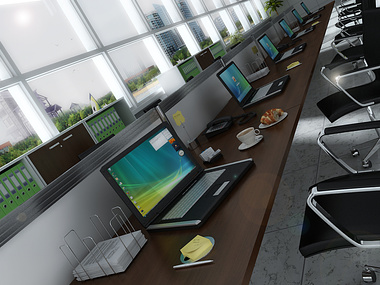 3D Office Layout