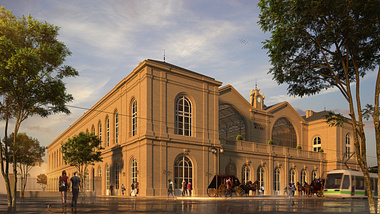 Gare Montparnasse, Railway Station in 1852 ( Day )