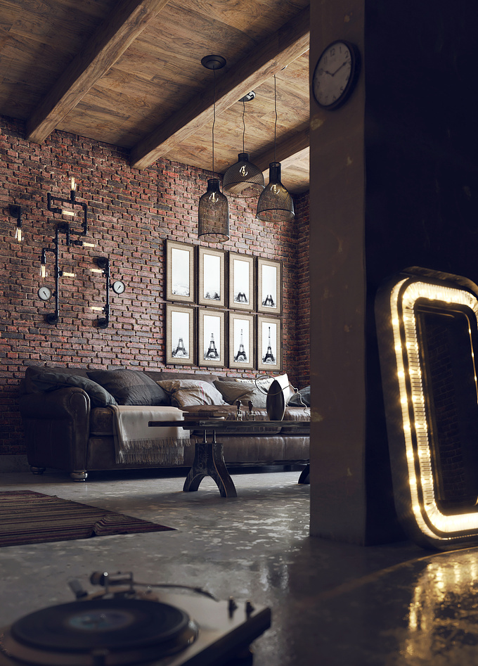 http://www.annkos.com
Hi guys one more personal project that i try a vintage corner combined concrete, wood and brick with warm lighting..Main render and some crops from the full res render. 3dsmax, vray and ps used