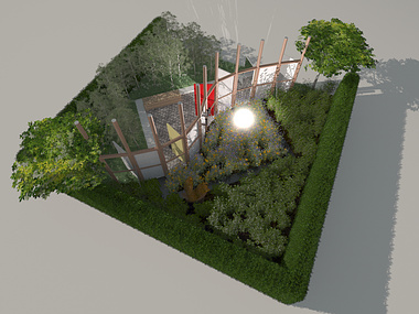 Impression of final design festival garden