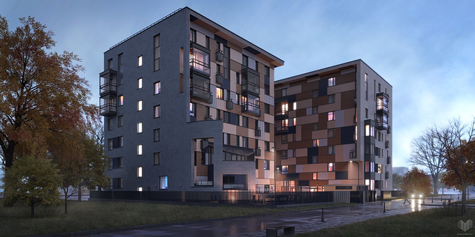 Photoreal3D - http://www.photoreal3d.com
3D renderings of exterior of the residential development in Moscow.