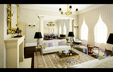 Luxury Static Interior of UK Mansion
