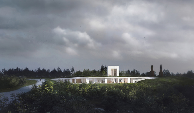 studio dugenio - http://www.mikedugenio.dk
The winning project for the new Stevns Klint Visitors center has been announced. Stevns Klint is a UNESCO world heritage site on the eastern coastline of Denmark. Designed by Praksis Architects.