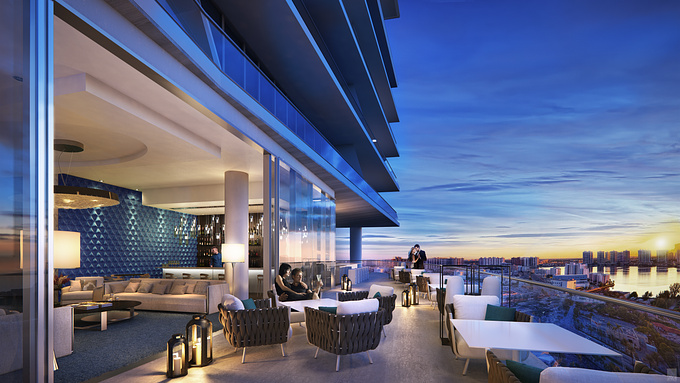  - http://www.arxsolutions.com
Turnberry Ocean Club renderings by ArX Solutions
Done with 3D Studio Max, Vray and PS.