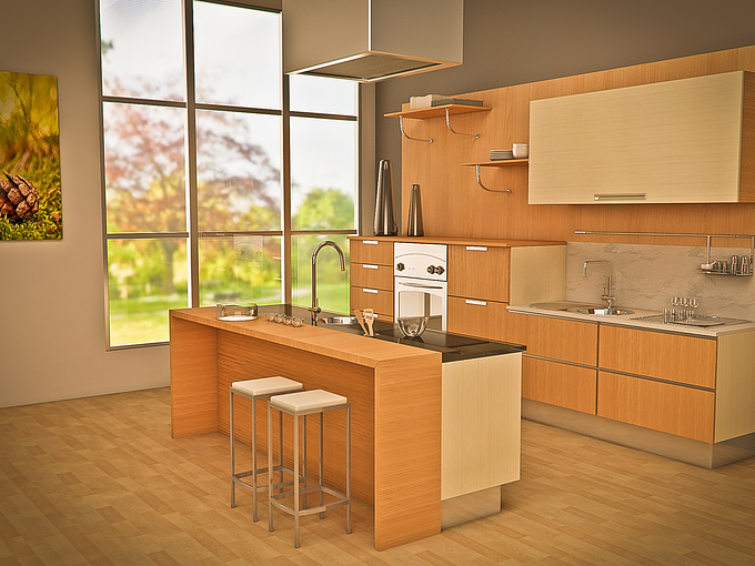  - http://
It is a kitchen inspired in the Spanish magazines Mueble... Created in 3D Studio Max 2012 - V-Ray + PhotoShop + PhotoShop Lightroom