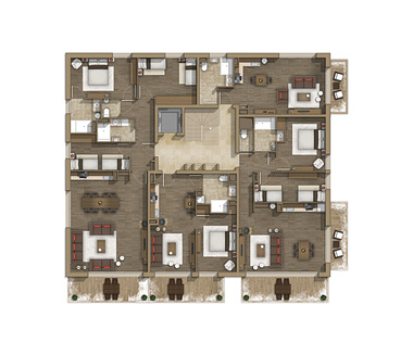Floor plan rendering