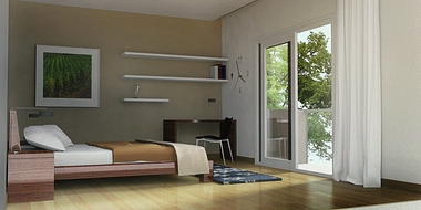 Typical Bedroom rendering