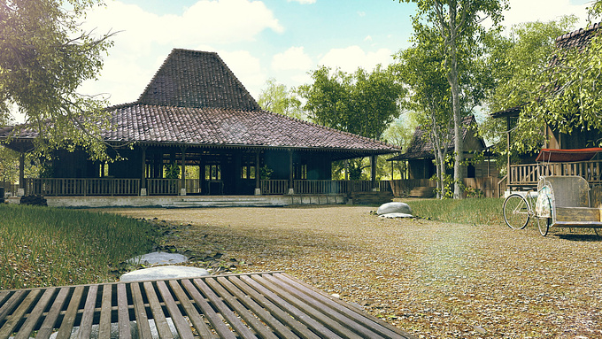  - http://
This is one of the traditional houses in Indonesia "joglo" of Java, I want to show the original situation joglo house (Java) on my concept..
and I hope you enjoy