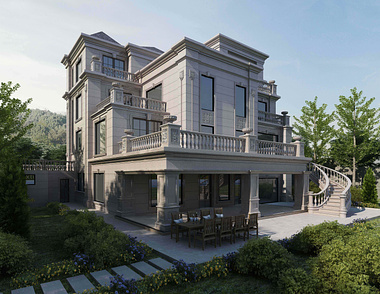 rendering of  villa