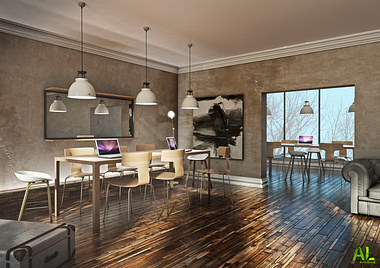 Rustic&Raw office spaces view 3