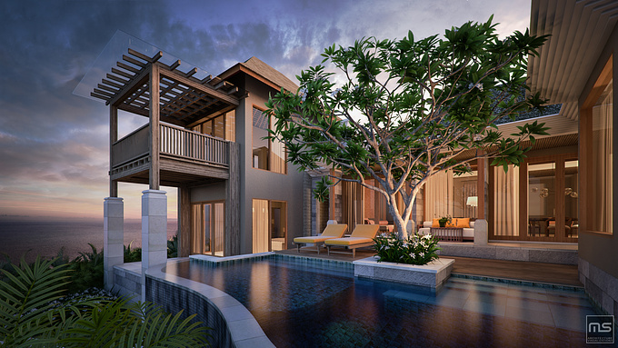 Exterior Render - Residence in Bali