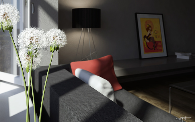 Usually focusing on commercial interiors I thought I would try and include a few of the more residential pieces we have in a residential scene. The paris apartment idea came about after I saw an image by Matheus Passos which had such a nice feel to it...the rest just evolved from there.