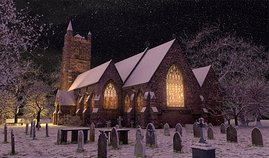 Church at night