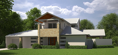 Visualization of a house under renovation