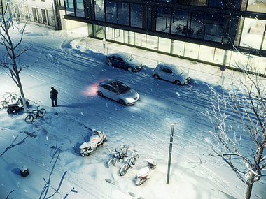 Snow scene rendering