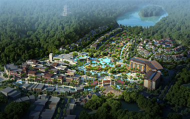 Aerial View, Taishan Hot Springs Project