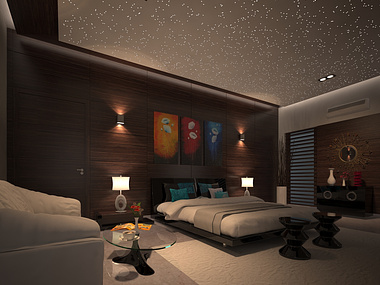 Bedroom Interior Visualization - Alternative 1
