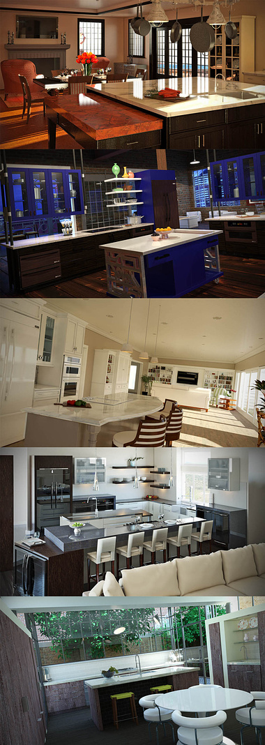 5 Kitchens I have been working on...