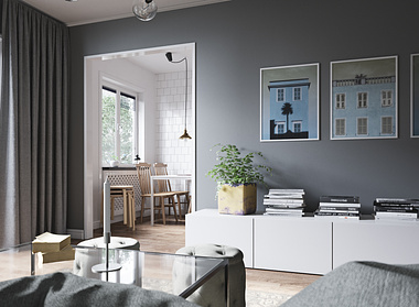 Scandinavian Interior // Living Room 002