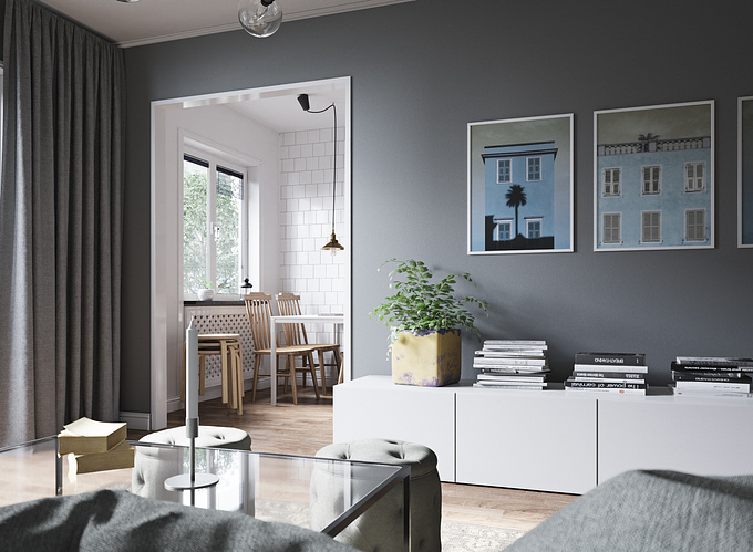 https://www.behance.net/NadirHeric
CG visualization of an apartment furnished in Scandinavian style