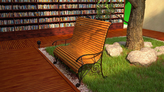 This is a Winter Garden and Library I was working in the last 2 weeks as a personal project. It was made with 3ds max 2012 + VRay.
It was like a challenge to myself. I tried to achieve the most I could with the little experience that I have.
Unfortunately I couldn't continue improving this project because my notebook is too weak.
I started to learn 3D there is 3 months and I would like to receive comments, suggestions and tips from experienced people.