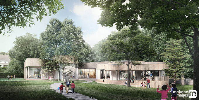Mekene - http://www.mekene.com
Winning proposal for a recreational centre by JP Cornet Architecte.