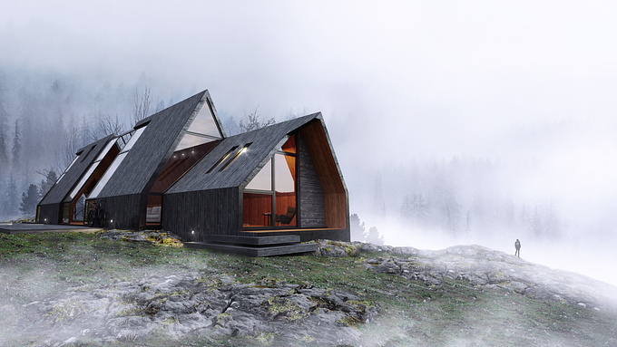 https://silbermannrudi.wixsite.com/wireframe
I wanted to create a minimalistic design on this retreat.
My idea was to have it next to a river but decided to take it to the mountains.