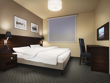 Hotel room furniture viz
