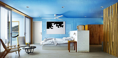 La habitación azul_glossy walls