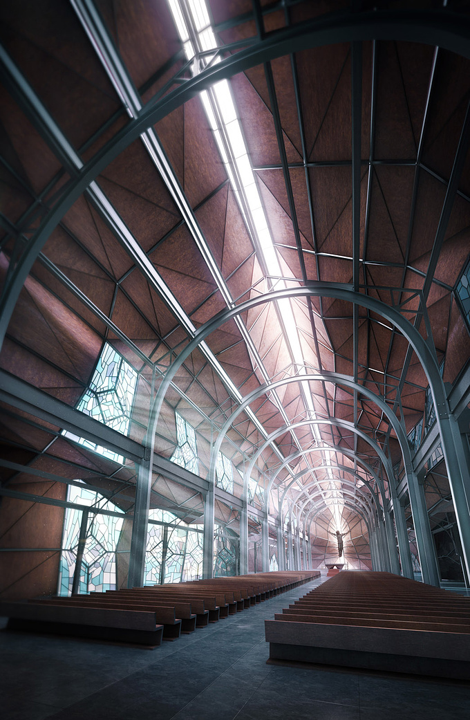 Freelance - http://www.nicolasrichelet.com
 Freelance
 
 matt guetta :)
 3dsmax Vray photoshop

 

Here is my contribution to the  contest : a metalic church build on the structure of the old Nice railway station : 'Gare du Sud', in France.

WIP Thread : 

Comments & crits are welcome, thanks.