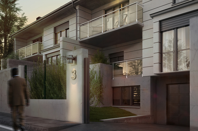Vision3d - http://www.vision3d.es
Night falls on a single family housing development