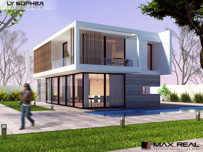 Hey Guy ! this is Modern Villa that I render by V Ray 3Dmax + PS. Welcome your comment.
