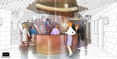 Society of the Four Arts Interior Sketch