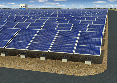 3d Solar Plant at Gujarat.