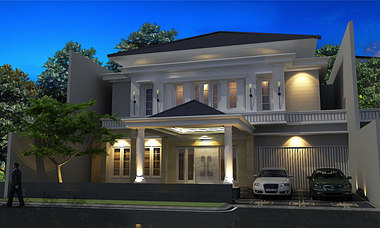 semi classic house style @ menteng,djakarta,