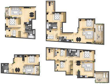 Floor plan 2D rendering