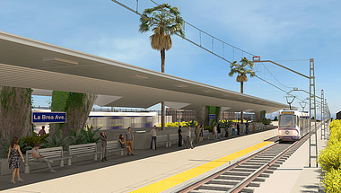 Light Rail Station | Los Angeles, California  USA