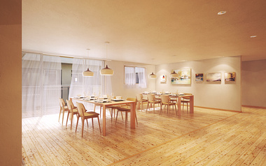 Dining room - a panoramic view
