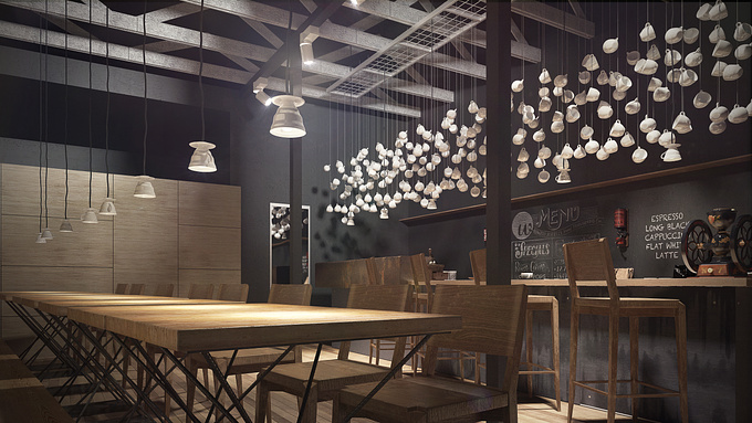 Wonder Vision - http://www.wonder-vision.com
An interior CGI of Origo coffee shop, modelled in 3DS Max with Vray as the choice of renderer. Full image set here: http://goo.gl/loy1PF