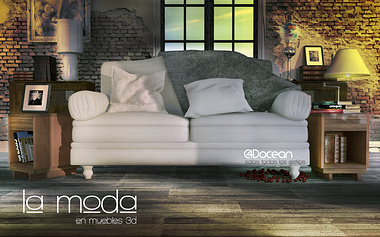 Poster La moda en muebles 3d