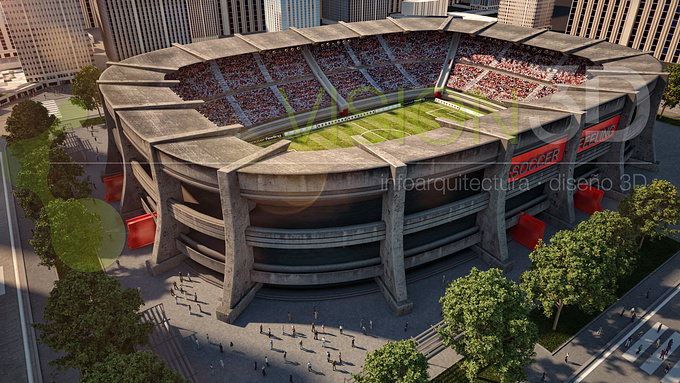 Vision3D - http://www.vision3d.es
Soccer Stadium for a video game.