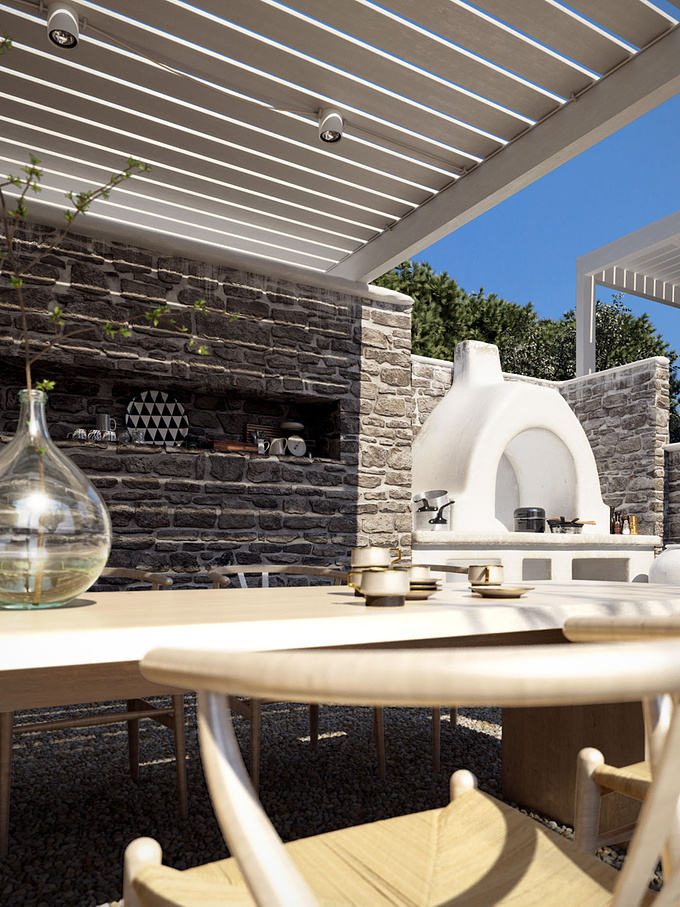 Batis 3d design Studio - http://www.batis3d.com
We were commissioned by “Paros Home Constructions”, a construction company in Greece, to make a 3d photorealistic presentation of a traditional residence, in the beautiful island of Paros, in Cyclades, Greece.